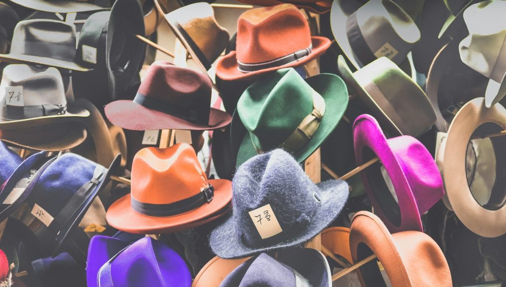 assorted fedora hat lot